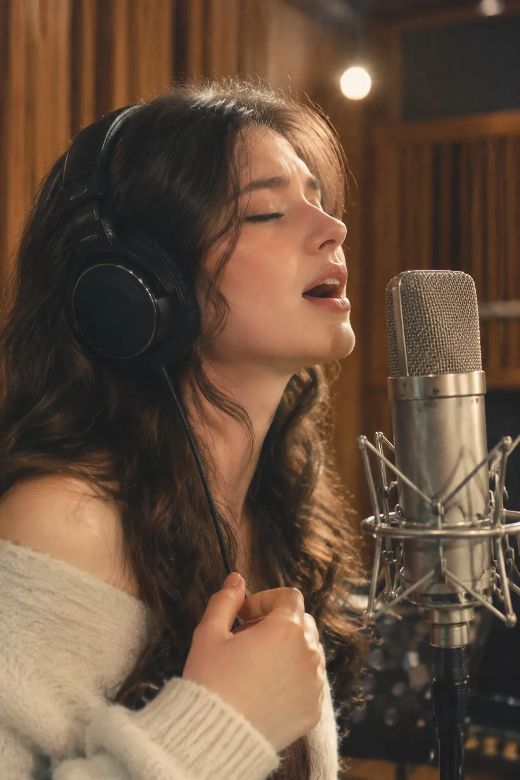 Lead Vocalist Tracking Session in Acoustic Isolation Booth