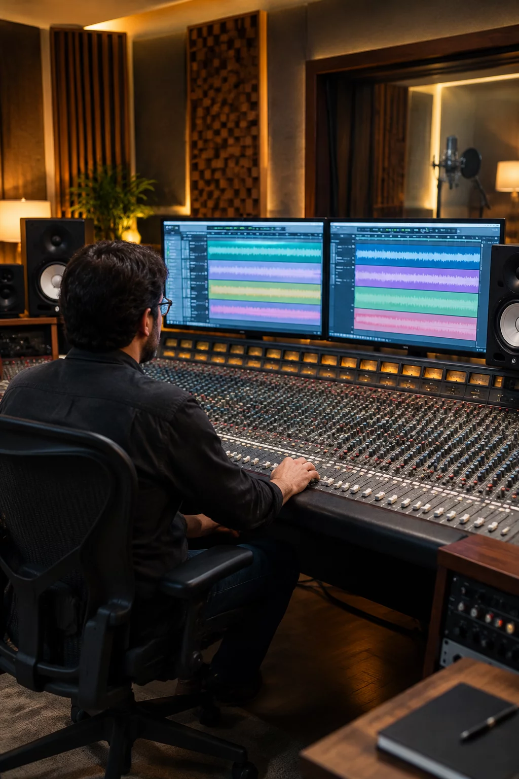 Sound Engineer Studio Multitrack Session Analysis